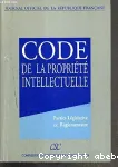 Code de la propriété intellectuelle : Parties législative et réglementaire vignette