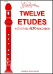 Douze études : pour flûte à bec alto vignette