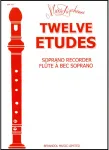 Twelve etudes : for soprano or tenor recorder vignette
