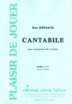 Cantabile : pour saxophone alto et piano vignette