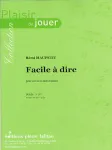 Facile à dire : pour cor en fa ou mib et piano vignette