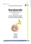 Sarabande aus der englischen Suite Nr. 2 : Horn Quartet vignette