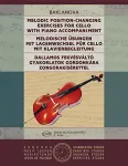 Melodic position-changing exercices for cello with piano accompaniment vignette
