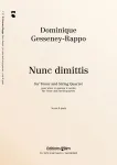 Nunc dimittis : for tenor voice and string quartet vignette