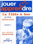 Jouer et apprendre la flûte à bec alto, recueil 1 vignette