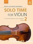 Solo time for violin, book 2 vignette